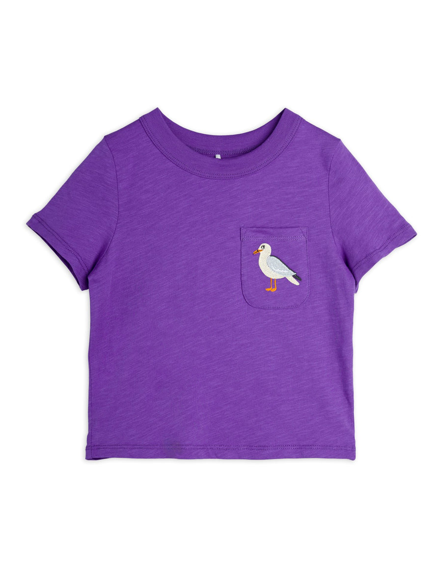 [mini rodini]   Seagull emb ss tee