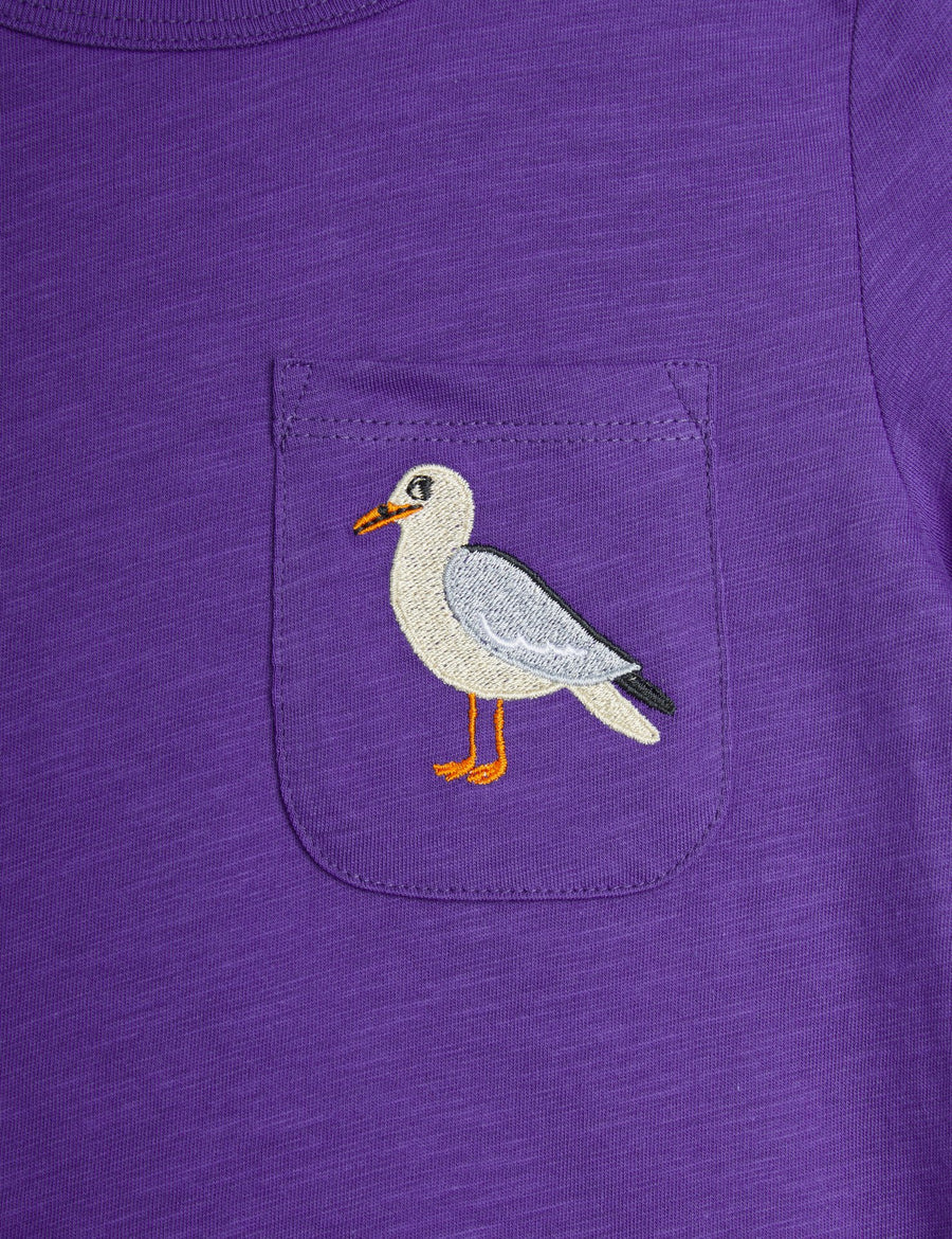 [mini rodini]   Seagull emb ss tee