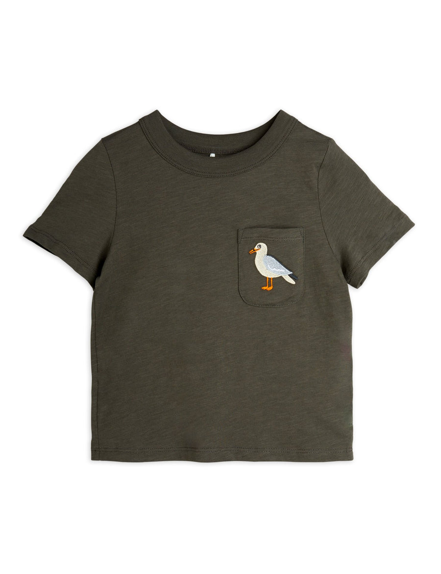 [mini rodini]   Seagull emb ss tee