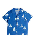 [mini rodini]   Sailing boats aop woven ss shirt