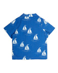 [mini rodini]   Sailing boats aop woven ss shirt