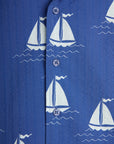 [mini rodini]   Sailing boats aop woven ss shirt