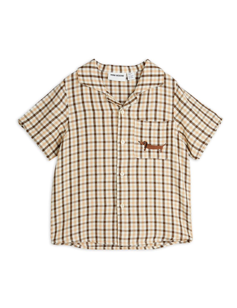 [mini rodini]   Gingham yd woven shirt