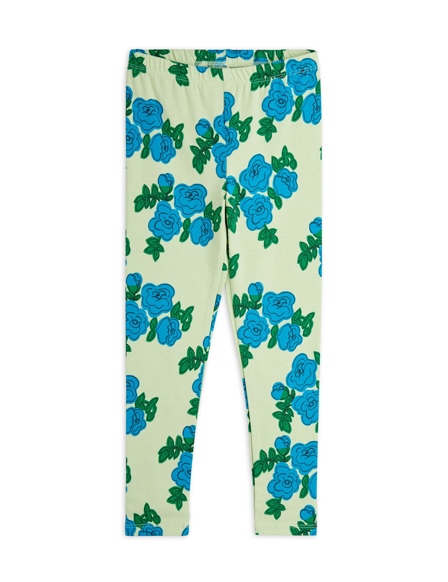 [mini rodini]   Blue roses aop leggings