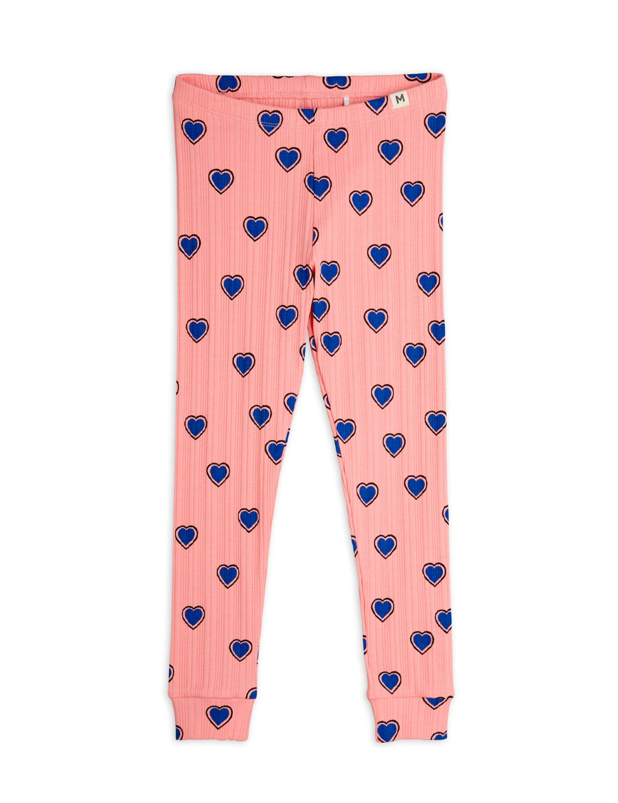 [mini rodini]   Outlined hearts aop leggings