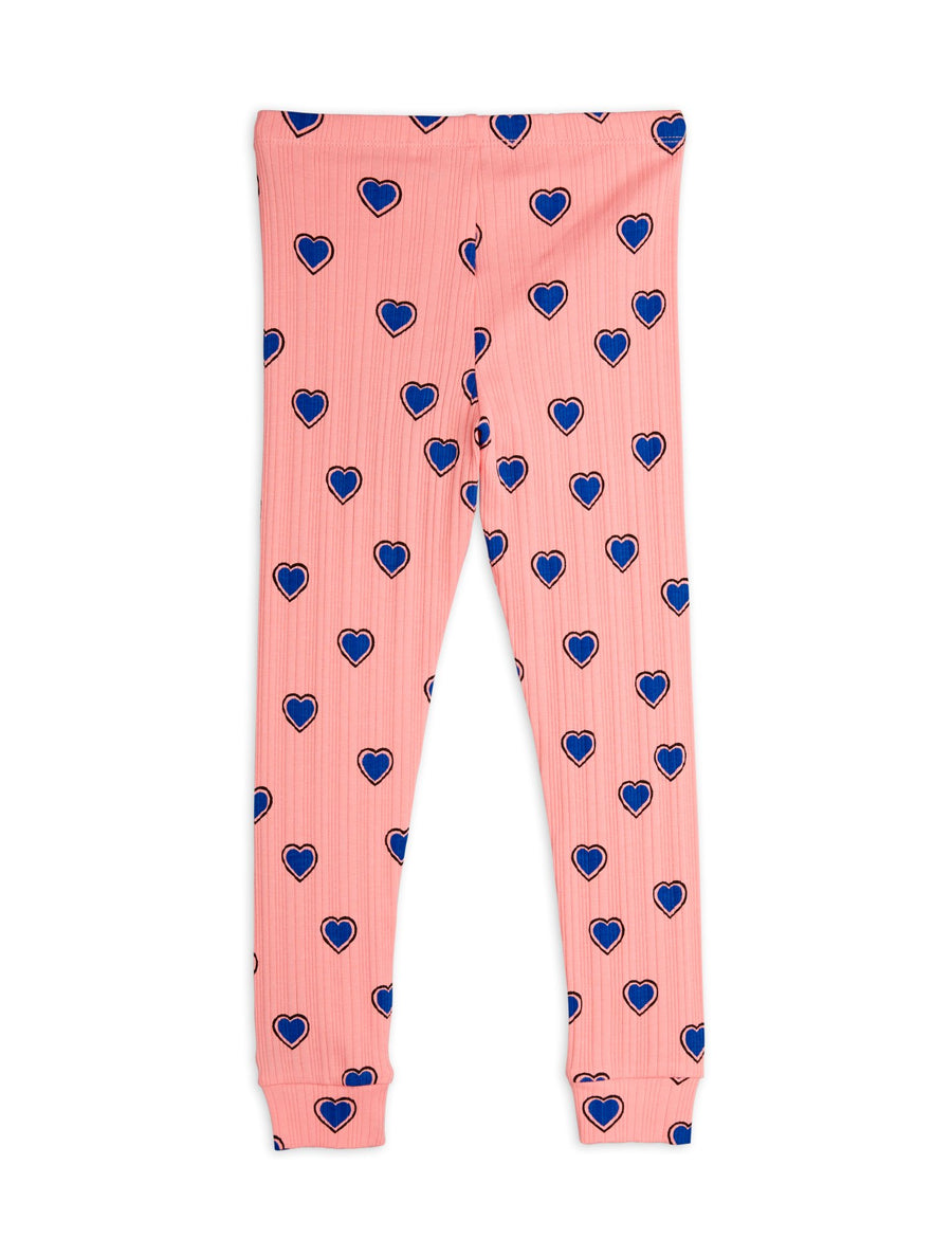 [mini rodini]   Outlined hearts aop leggings