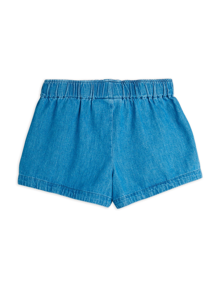 [mini rodini]   Note emb lightweight denim shorts