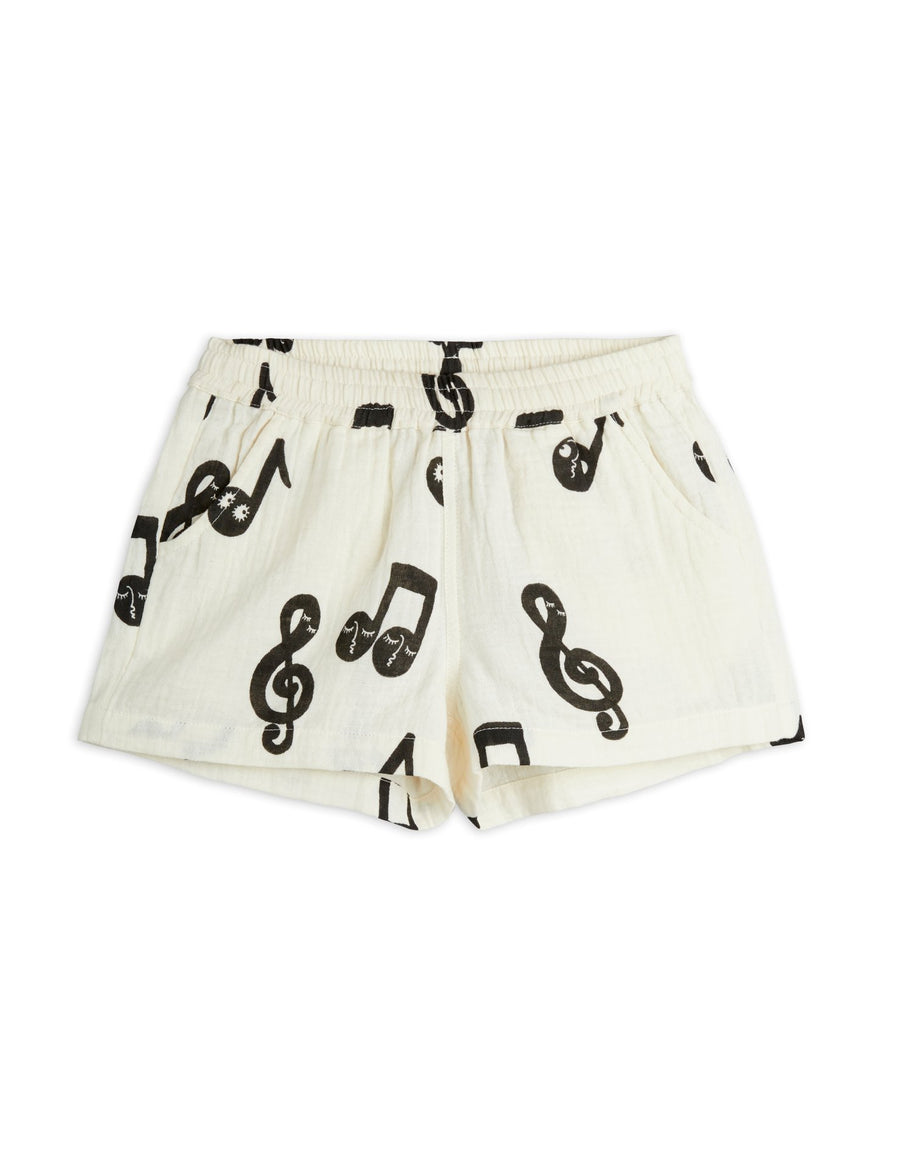 [mini rodini]   Note aop muslin shorts