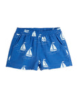 [mini rodini]   Sailing boats aop woven shorts