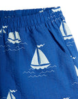 [mini rodini]   Sailing boats aop woven shorts