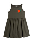 [mini rodini]   Arrowed heart emb tank dress