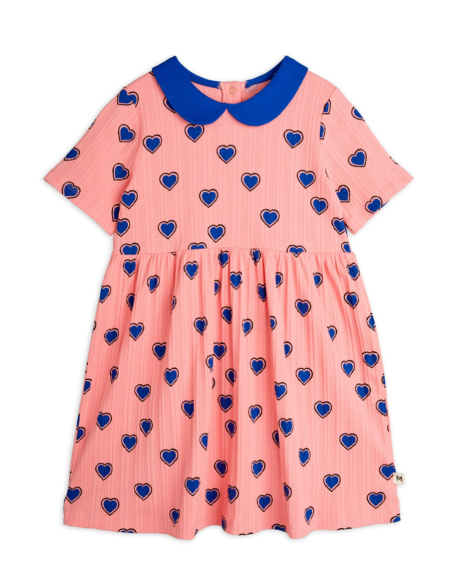 [mini rodini]   Outlined hearts aop ss dress