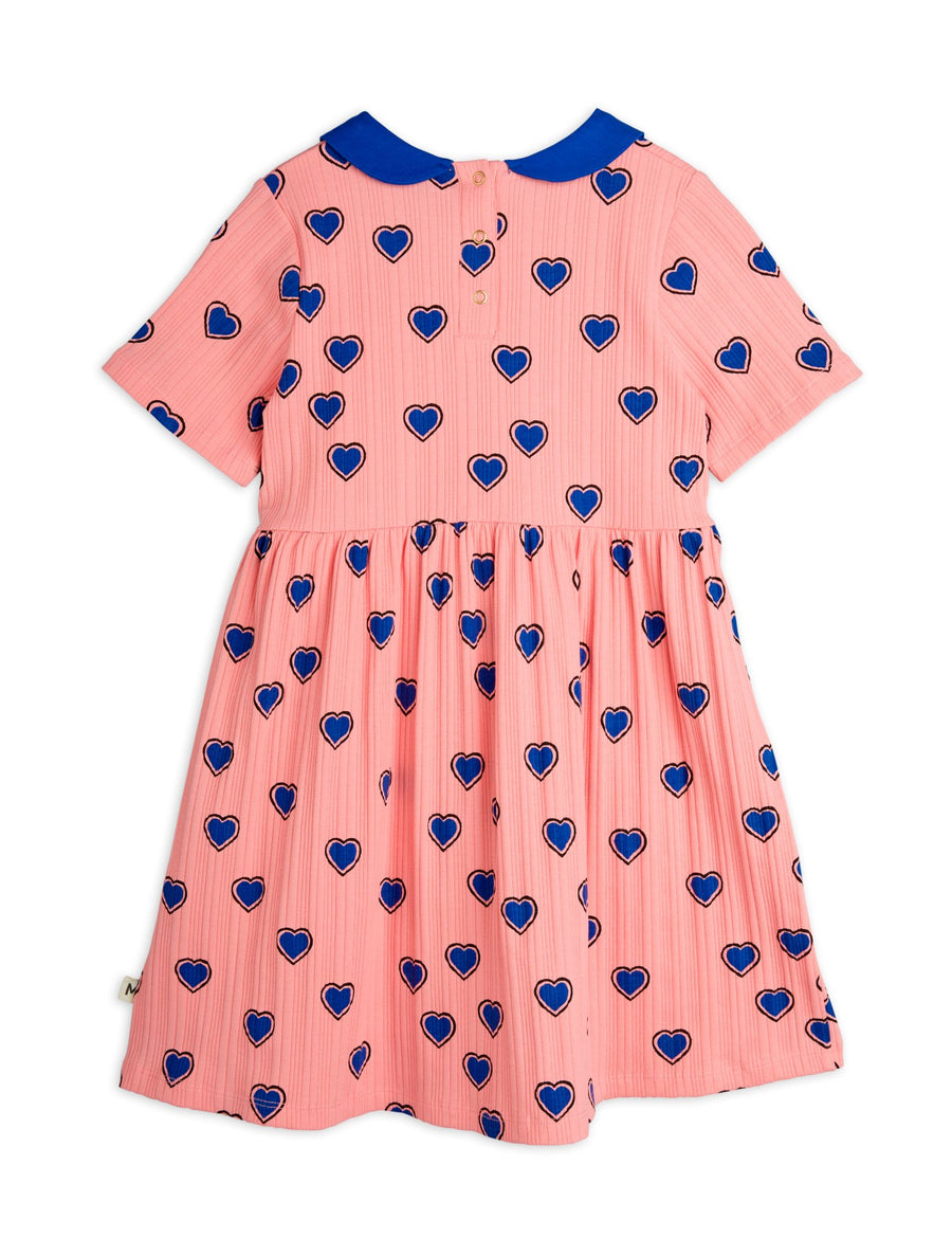 [mini rodini]   Outlined hearts aop ss dress