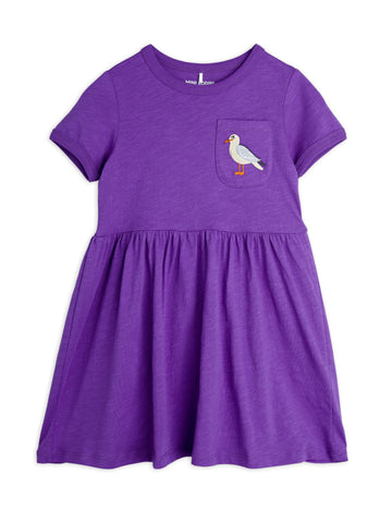 [mini rodini]   Seagull emb ss dress