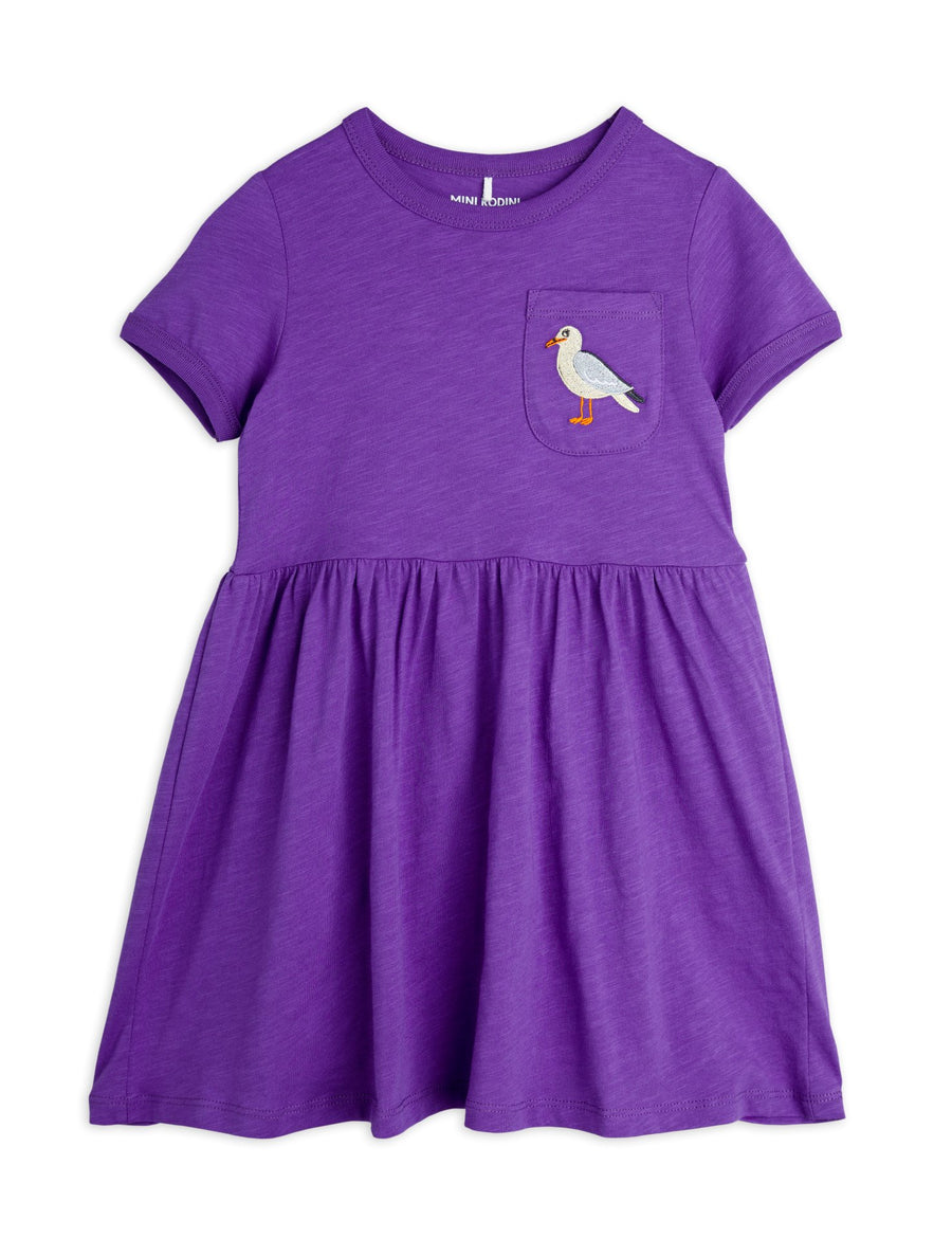 [mini rodini]   Seagull emb ss dress