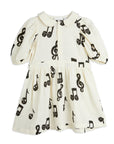 [mini rodini]   Note aop muslin ss dress