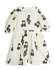 [mini rodini]   Note aop muslin ss dress