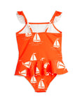 [mini rodini]   Sailing boats aop skirt swimsuit