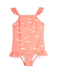 [mini rodini]   Seagull aop frill swimsuit