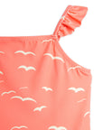 [mini rodini]   Seagull aop frill swimsuit