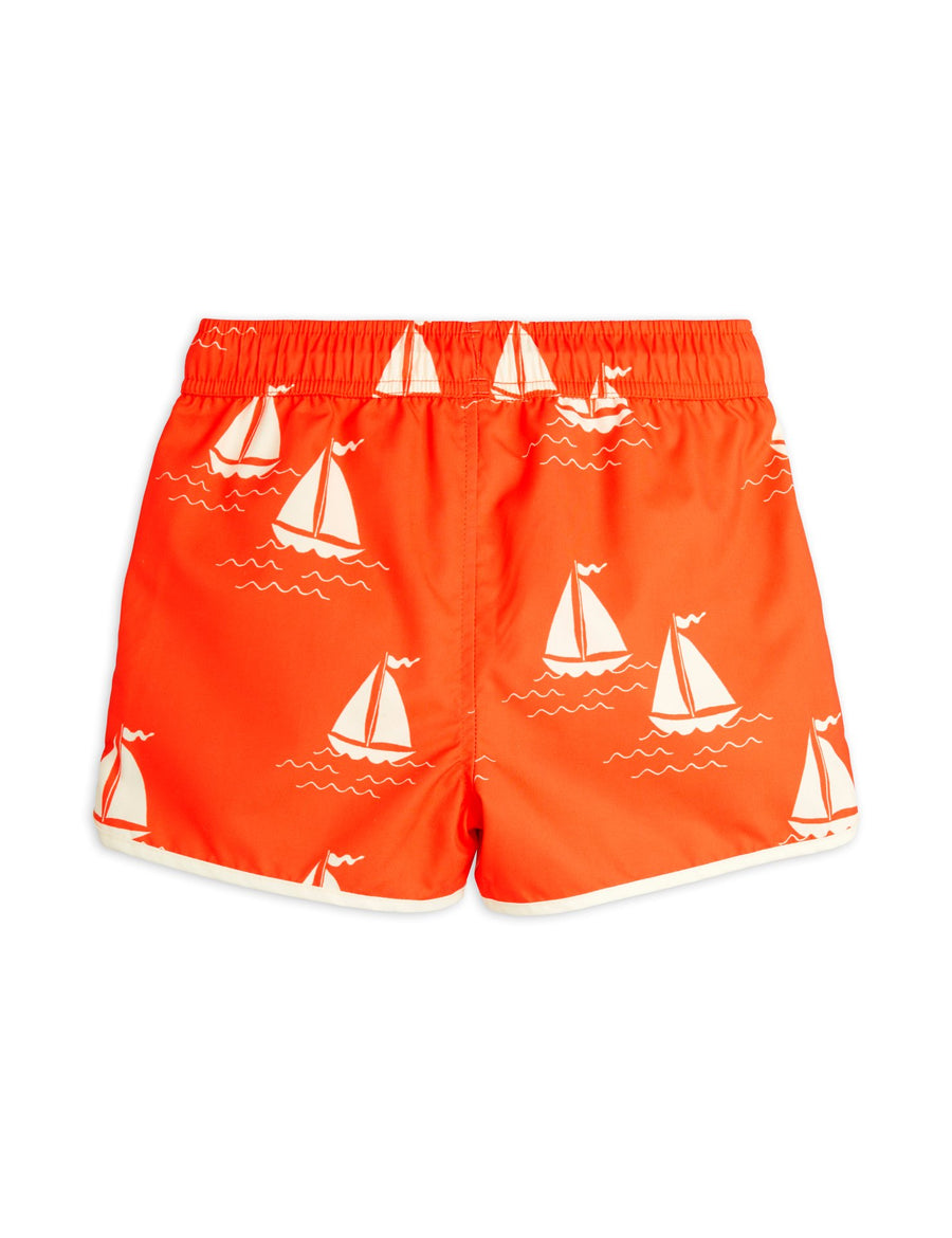 [mini rodini]   Sailing boats aop swim shorts