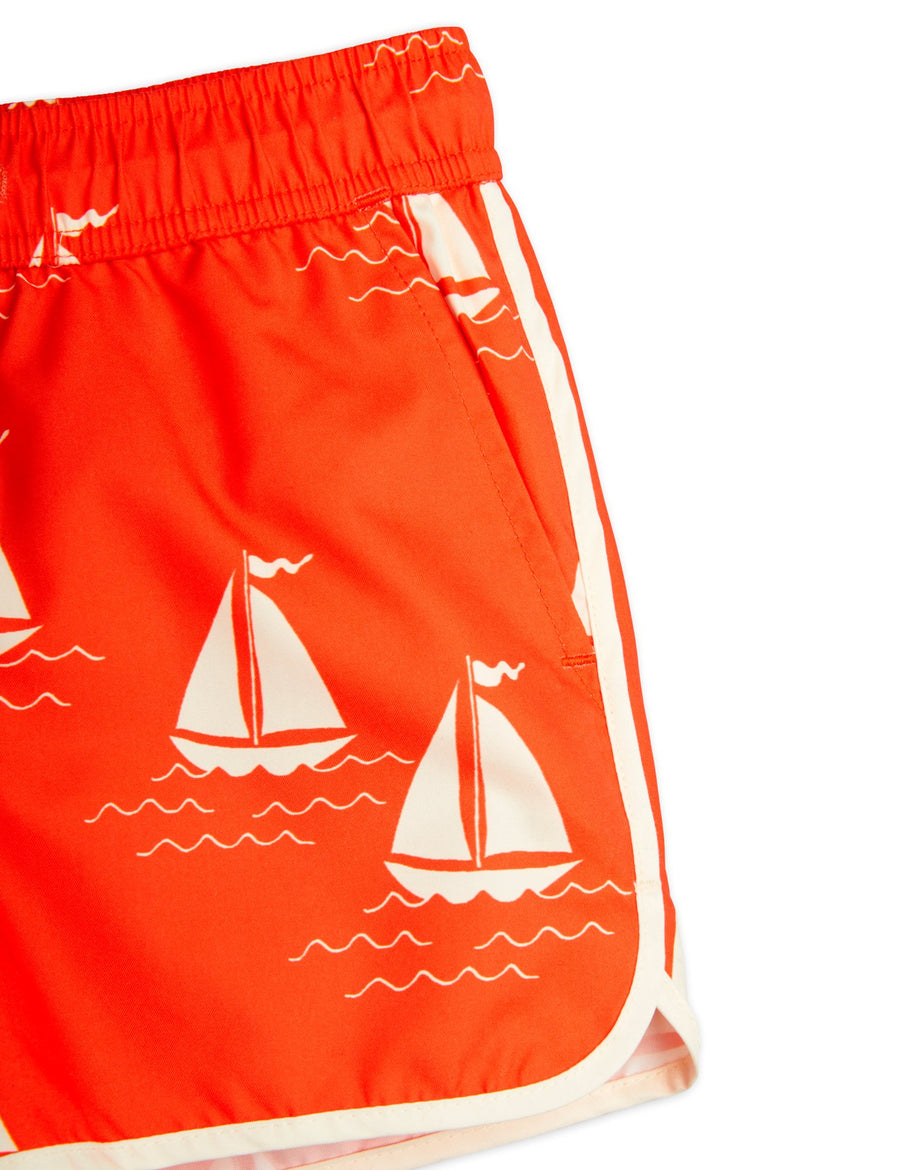 [mini rodini]   Sailing boats aop swim shorts