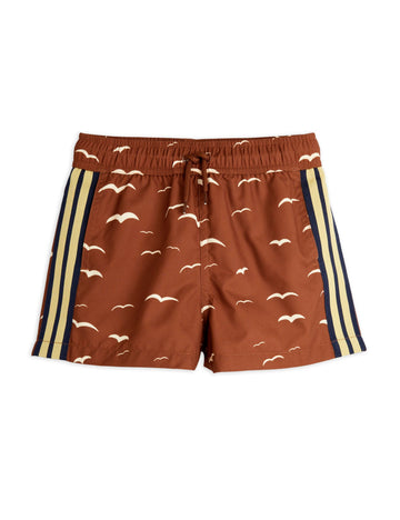 [mini rodini]   Seagull aop swim shorts