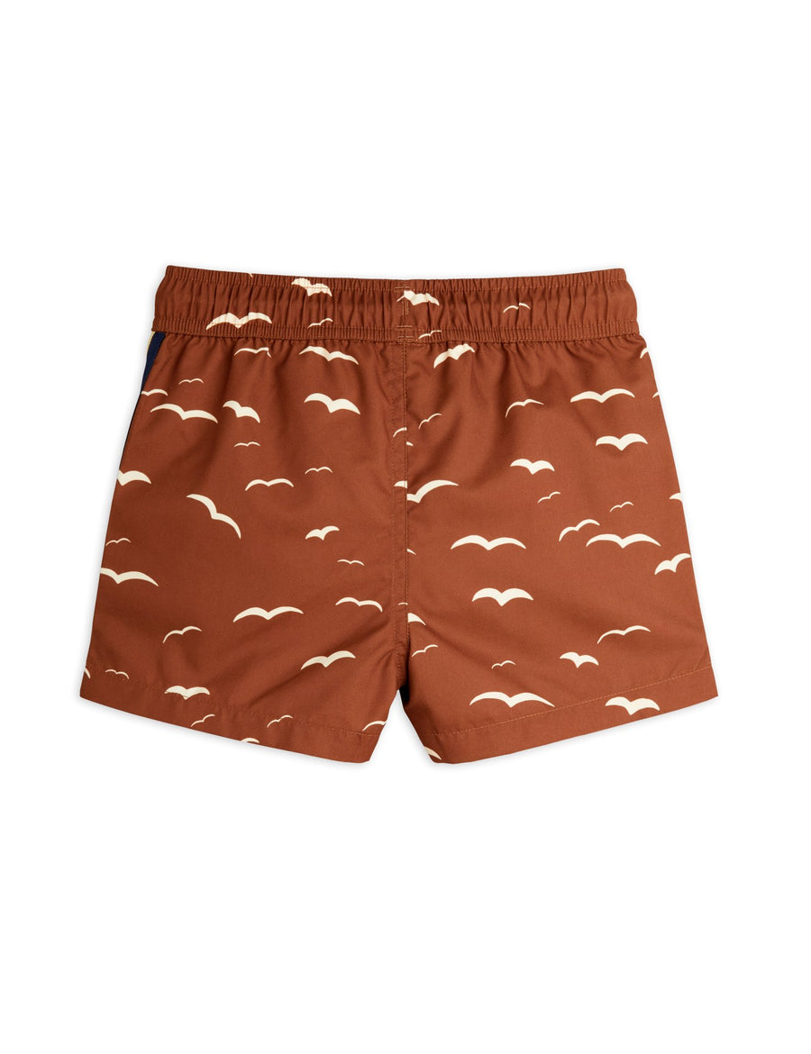 [mini rodini]   Seagull aop swim shorts