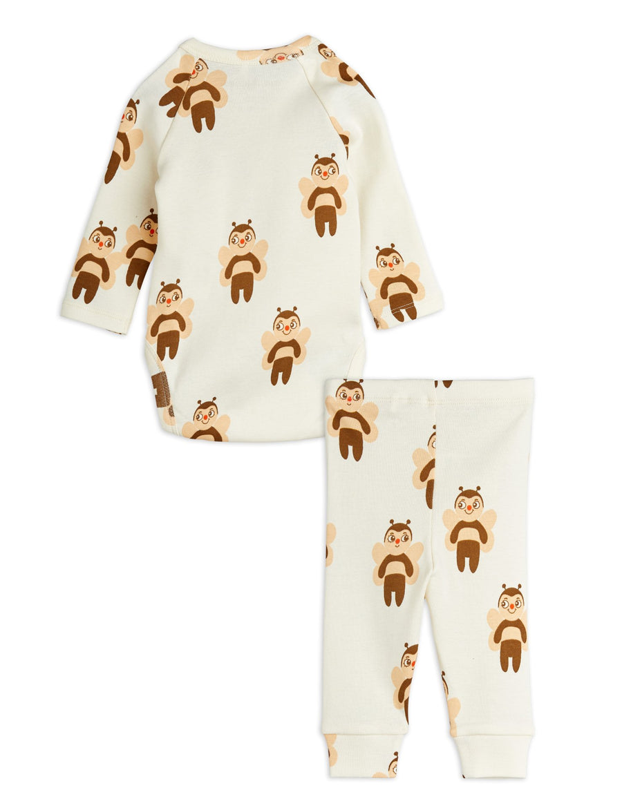[mini rodini]   Bees aop nb baby set