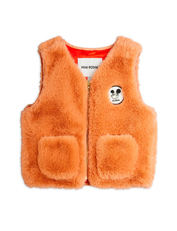 [mini rodini]   Ritzratz patch faux fur vest