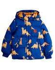 [mini rodini]   Dinos aop hooded puffer