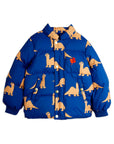[mini rodini]   Dinos aop hooded puffer