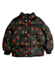 [mini rodini]   Lingonberries aop hooded puffer
