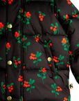 [mini rodini]   Lingonberries aop hooded puffer
