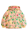[mini rodini]   Alpine flowers aop hooded puffer