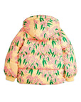 [mini rodini]   Alpine flowers aop hooded puffer
