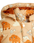 [mini rodini]   Mammoths aop hooded puffer