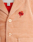 [mini rodini]   Clover emb corduroy blazer