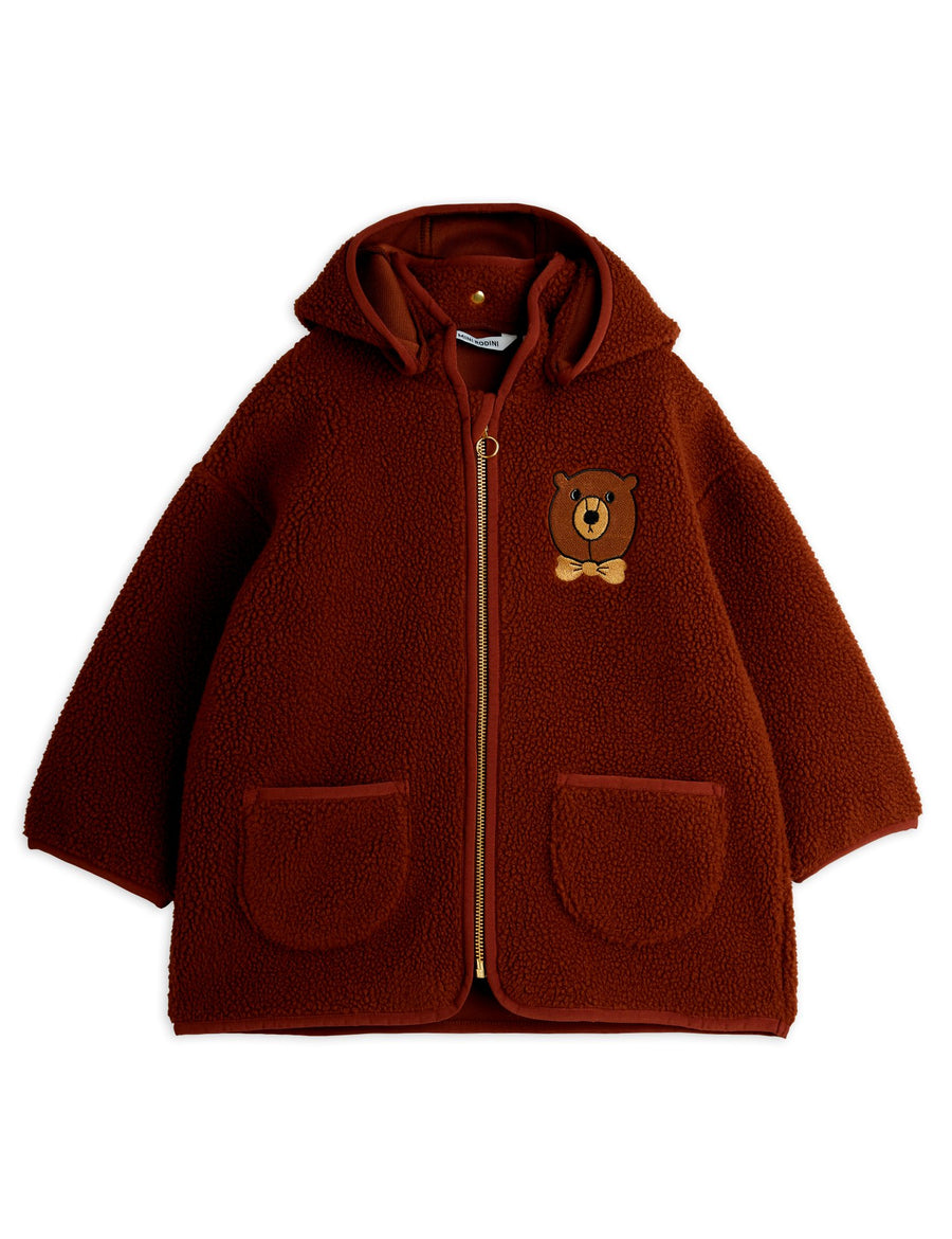 [mini rodini]   Bear emb pile jacket