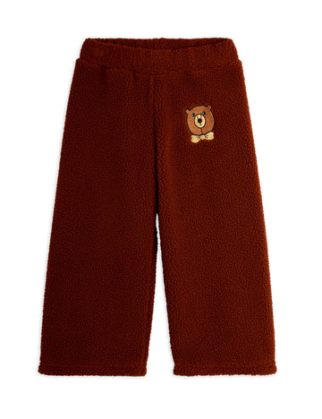 [mini rodini]   Bear emb pile trousers