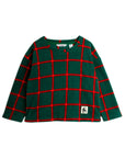 [mini rodini]   Plaid aop fleece ls top