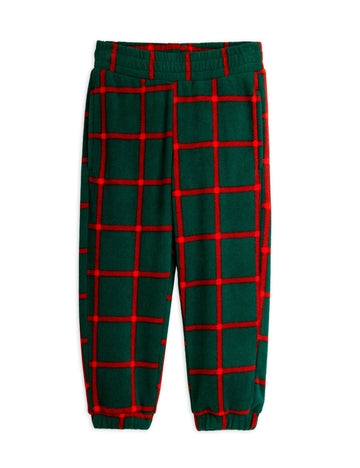 [mini rodini]   Plaid aop fleece trousers