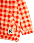 [mini rodini]   Gingham aop fleece jacket
