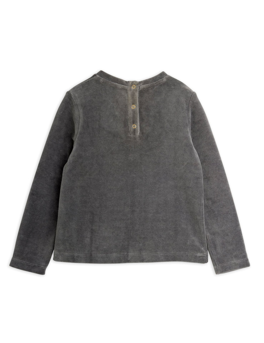 [mini rodini]   Clover emb velour top