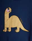 [mini rodini]   Dino application sweatshirt