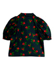 [mini rodini]   Lingonberries aop woven blouse