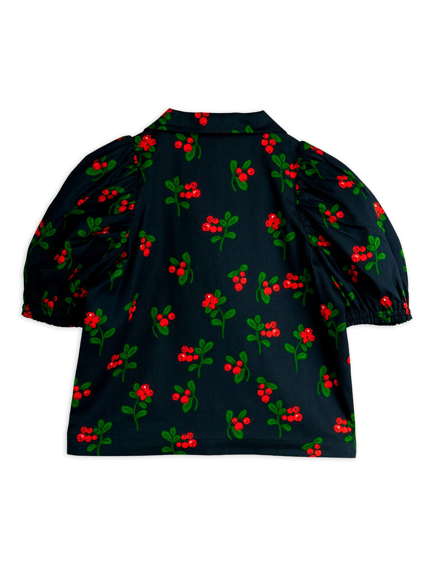 [mini rodini]   Lingonberries aop woven blouse