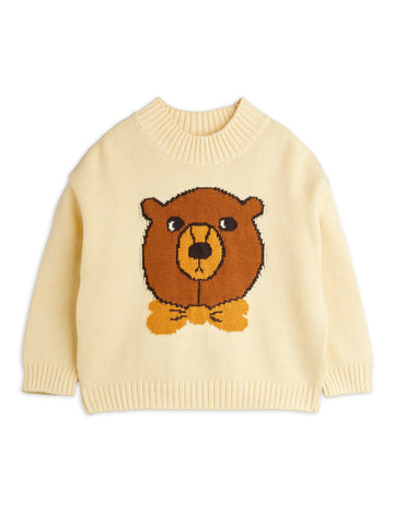 [mini rodini]   Bear intarsia knit sweater