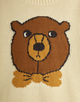 [mini rodini]   Bear intarsia knit sweater