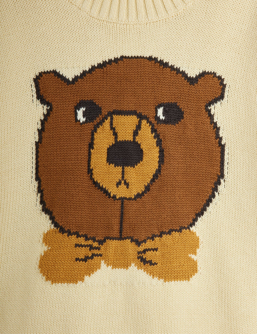 [mini rodini]   Bear intarsia knit sweater